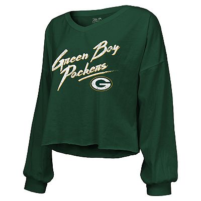 Women's Majestic Threads Jordan Love Green Green Bay Packers Name