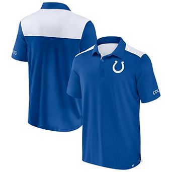 Men's Fanatics Royal/White Indianapolis Colts Colorblock Polo