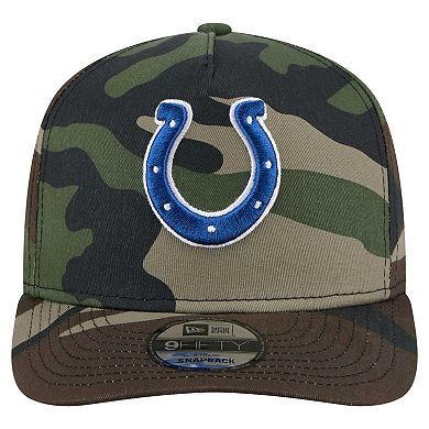 Men's New Era Camo Indianapolis Colts Woodsy 9FIFTY Snapback Hat