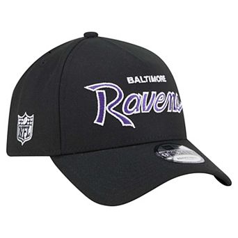 Men's New Era Black Baltimore Ravens Smith 9FORTY Adjustable hat