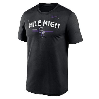 Men's Nike Black Colorado Rockies Local Legend Practice Performance T-Shirt