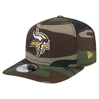 Men's New Era Camo Minnesota Vikings Woodsy 9FIFTY Snapback Hat