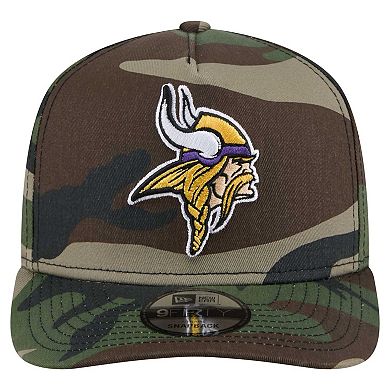 Men's New Era Camo Minnesota Vikings Woodsy 9FIFTY Snapback Hat