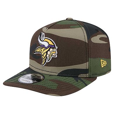 Men's New Era Camo Minnesota Vikings Woodsy 9FIFTY Snapback Hat