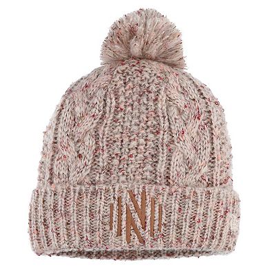 Women's New Era Tan Nashville SC Cuffed Knit Hat with Pom