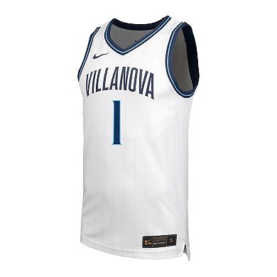 Men's Nike White Villanova Wildcats #1 Retro Replica Basketball Jersey