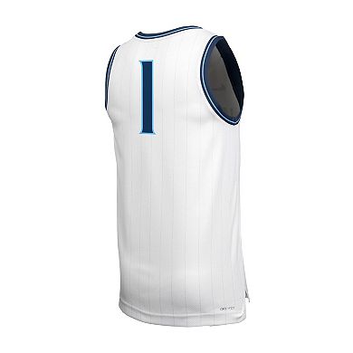 Men's Nike White Villanova Wildcats #1 Retro Replica Basketball Jersey
