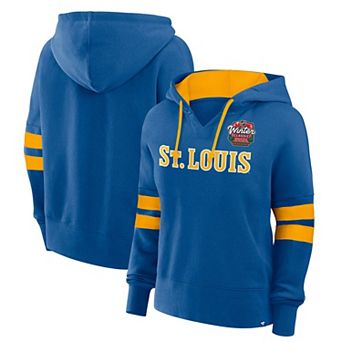 Women's Fanatics Blue St. Louis Blues 2025 NHL Winter Classic Seize Fleece Pullover Hoodie