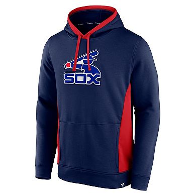 Men's Fanatics Navy Chicago White Sox True Classics Fanarama Pullover Hoodie