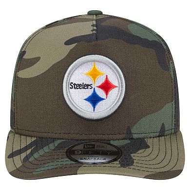 Men's New Era Camo Pittsburgh Steelers Woodsy 9FIFTY Snapback Hat