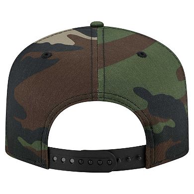 Men's New Era Camo Green Bay Packers Woodsy 9FIFTY Snapback Hat
