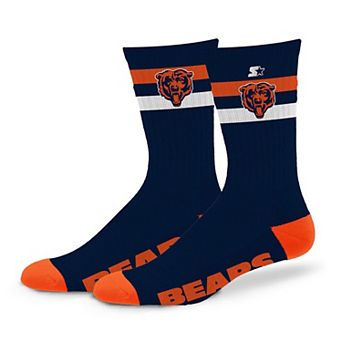Unisex Starter Chicago Bears Team Color Two-Stripe Crew Socks