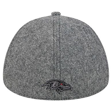 Men's New Era Black Baltimore Ravens Peaky Duckbill Fitted Hat