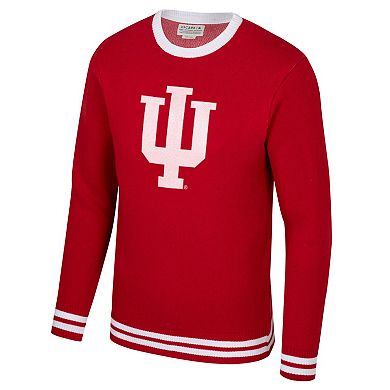 Unisex Uscape Apparel Crimson Indiana Hoosiers Renew Knit Vintage Pullover Sweater