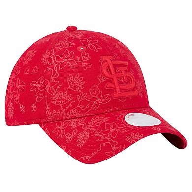 Women's New Era Red St. Louis Cardinals Tonal Floral 9TWENTY Adjustable Hat