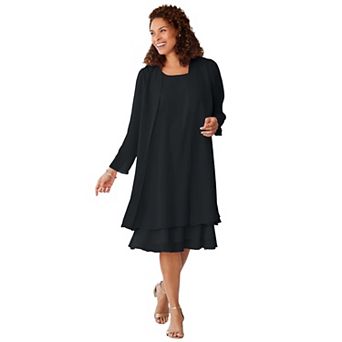 Woman Within Plus Size 2 pc Jacket Dress
