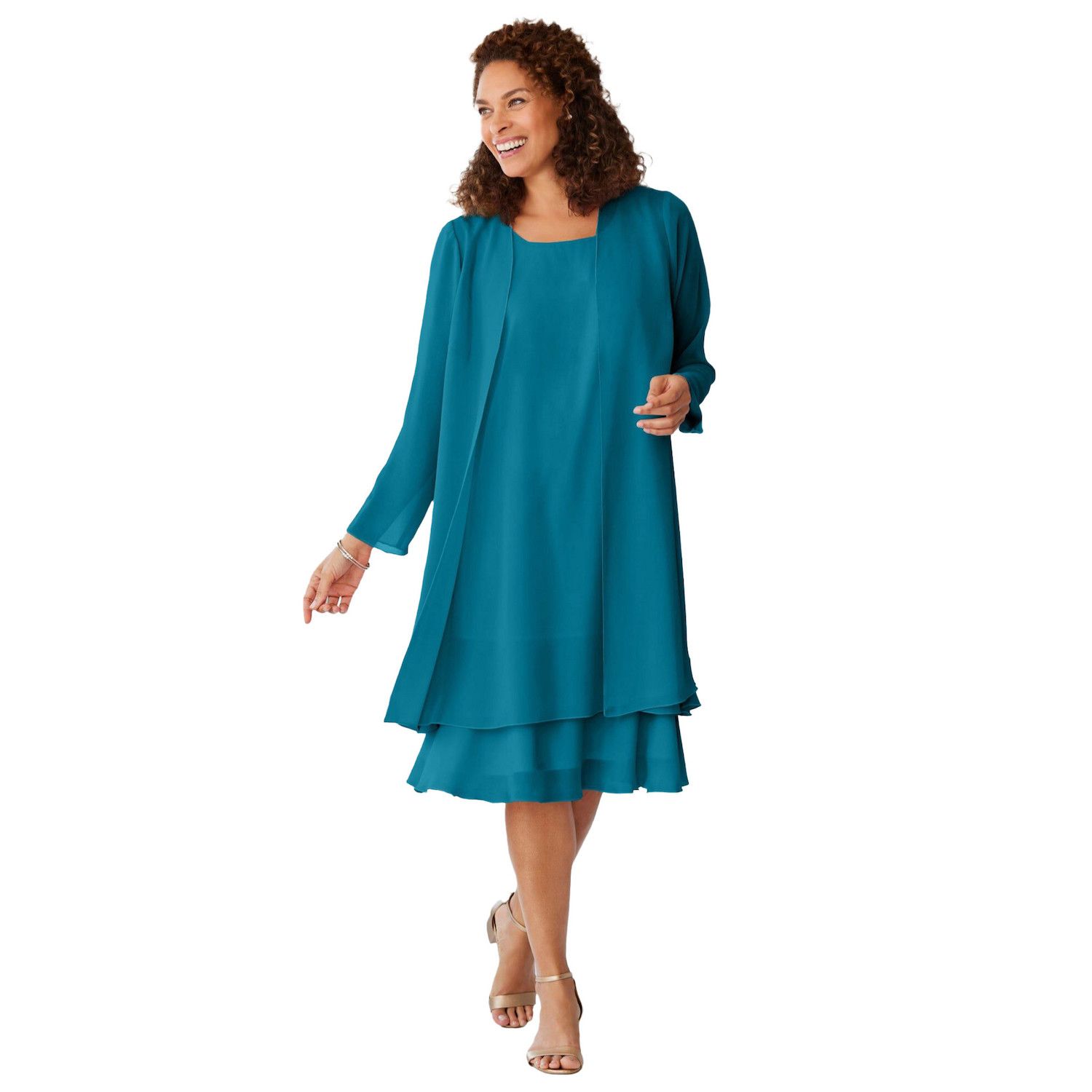 Женские платья Woman Within Plus Size Petite 2 pc Jacket Dress