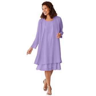Woman Within Plus Size 2 pc Jacket Dress