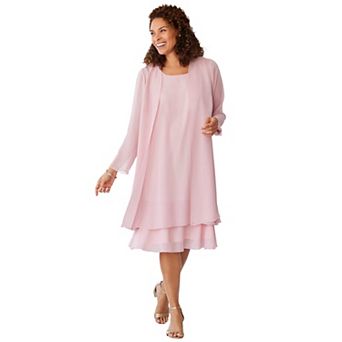 Woman Within Plus Size 2 pc Jacket Dress