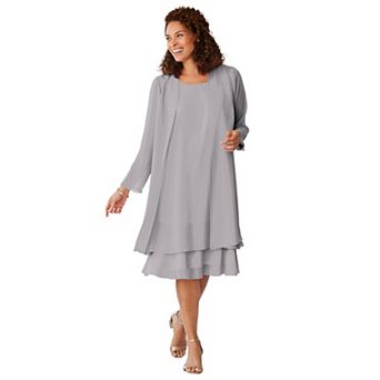 Woman Within Plus Size 2 pc Jacket Dress