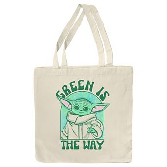 The Mandalorian Grogu Green Is the Way Tote Bag