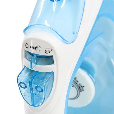 Impress Mid-Sized Spray Steam and Dry Iron in Blue with Nonstick Soleplate