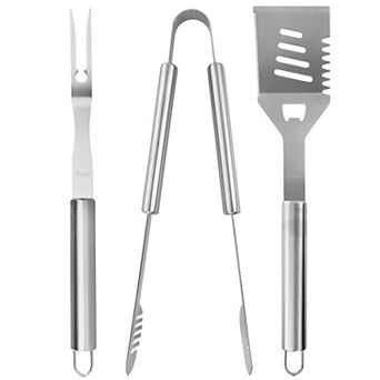 Baldwin 3 pc Stainless Steel Barbecue Tool Set in Silver