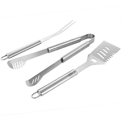 Baldwin 3 Piece Stainless Steel Barbecue Tool Set in Silver