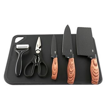 Gunderson 6 pc Black Stainless Steel Cutlery Set