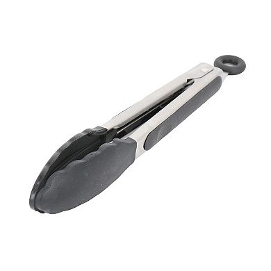 Baldwyn 3 Piece Stainless Steel Kitchen Tongs Set in Black