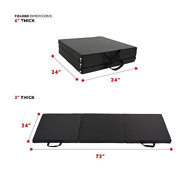 Sunny Health & Fitness Tri Fold Exercise Mat
