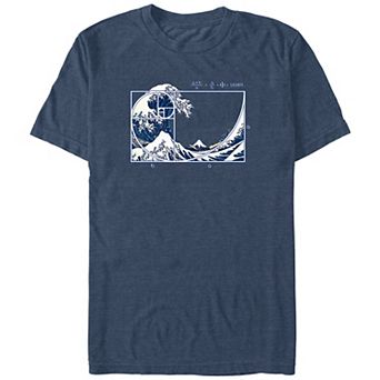 Big & Tall The Great Fibonacci Wave Graphic Tee