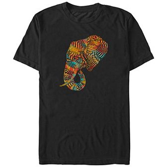 Big & Tall Elephant Mandala Graphic Tee