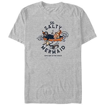 Big & Tall The Salty Mermaid Dive Bar And Fish Shack Graphic Tee