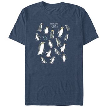 Big & Tall Penguins Of The World Graphic Tee