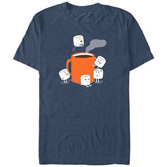 Big & Tall Hot Chocolate Marshmellow Cannonball Graphic Tee