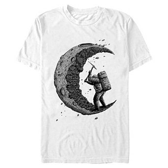 Big & Tall Astronaut Digging The Moon Graphic Tee