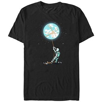 Big & Tall Astronaut Catching The Moon Graphic Tee