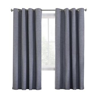 Maya Blackout Grommet Privacy And Sound Dampening Curtain Panel For Bedroom Livingroom
