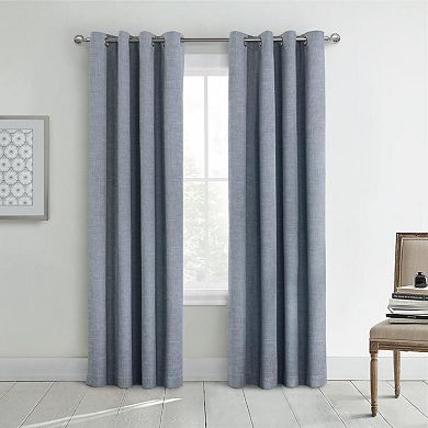 Maya Blackout Grommet Privacy And Sound Dampening Curtain Panel For Bedroom Livingroom