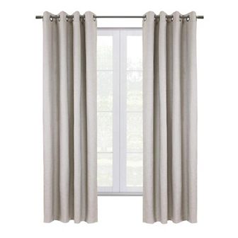 Shadow Window Treatment Blackout Grommet Curtain Panel For Bedroom Livingroom
