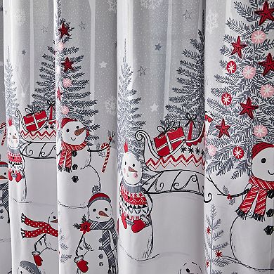 Skl Home By Saturday Knight Ltd Whistler Snowman Shower Curtain