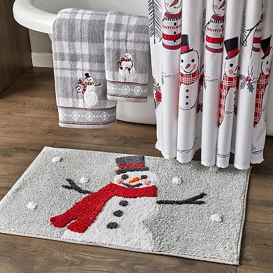 Skl Home By Saturday Knight Ltd Whistler Snowman Shower Curtain