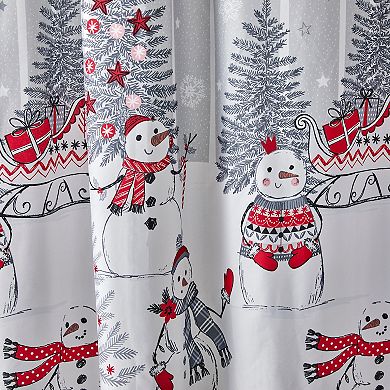 Skl Home By Saturday Knight Ltd Whistler Snowman Shower Curtain