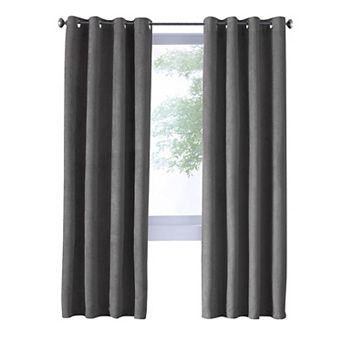 Navar Blackout Window Treatment Grommet Curtain Panel For Bedroom Livingroom