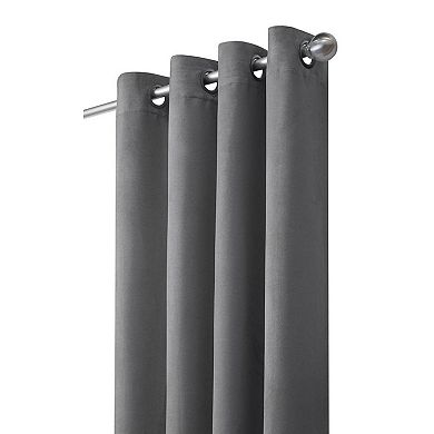 Navar Blackout Window Treatment Grommet Curtain Panel For Bedroom Livingroom