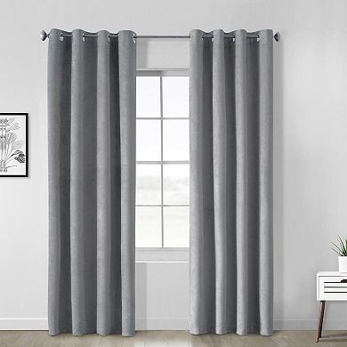 Navar Blackout Window Treatment Grommet Curtain Panel For Bedroom Livingroom