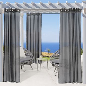 No Seem Curtain Grommet Curtain Panel 8 Matt Silver Grommets