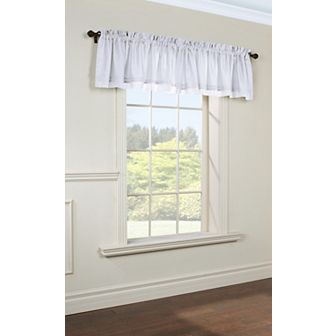 Rhapsody Lined Rod Pocket Valance Flat Window Dressing