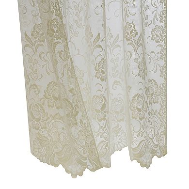 Rod Pocket Timeless And Naturalistic Floral Designs Selvedge Sides Curtain Panel
